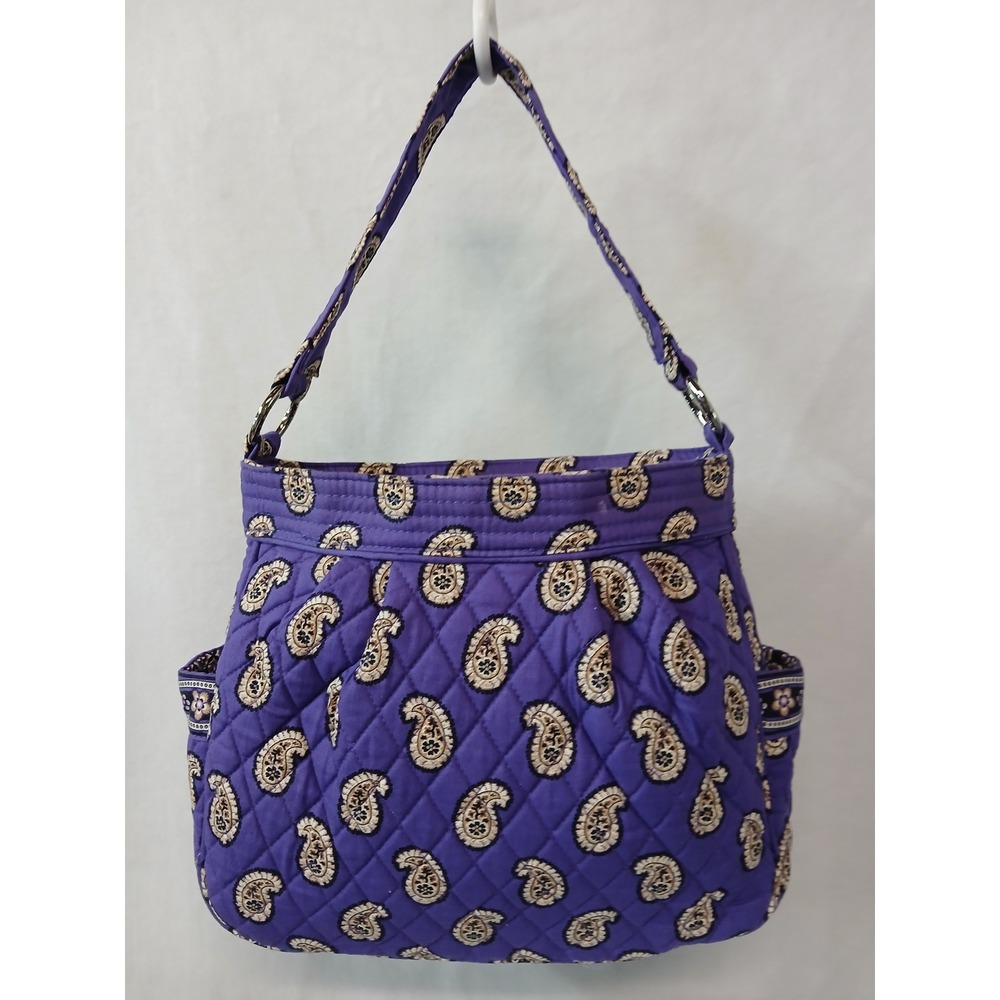 Vera Bradley Retired Simply Violet Paisley Quilted Reversible Tote Bag